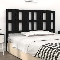 Vidaxl Tête de lit Noir 145,5x4x100 cm Bois massif de pin 817994 Outlet