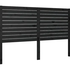 Vidaxl Tête de lit Noir 141x4x100 cm Bois massif de pin 819019