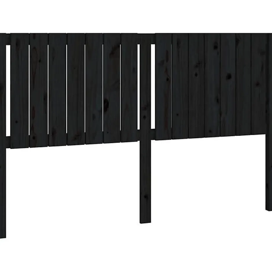 Vidaxl Tête de lit Noir 165,5x4x100 cm Bois massif de pin 818884 Sale