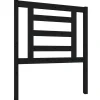 Vidaxl Tête de lit Noir 81x4x100 cm Bois massif de pin 818799