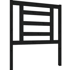 Vidaxl Tête de lit Noir 81x4x100 cm Bois massif de pin 818799