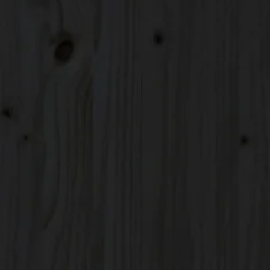 Vidaxl Tête de lit Noir 81x4x100 cm Bois massif de pin 818799