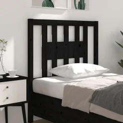 Vidaxl Tête de lit Noir 81x4x100 cm Bois massif de pin 818649 Outlet