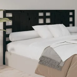 Vidaxl Tête de lit Noir 166x4x100 cm Bois massif de pin 818784 Best