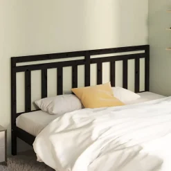 Vidaxl Tête de lit Noir 206x4x100 cm Bois massif de pin 814118 Hot