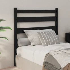 Vidaxl Tête de lit Noir 96x4x100 cm Bois massif de pin 818404