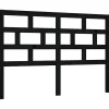 Vidaxl Tête de lit Noir 156x4x100 cm Bois massif de pin