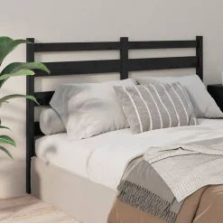 Vidaxl Tête de lit Noir 126x4x100 cm Bois massif de pin 818414 Best