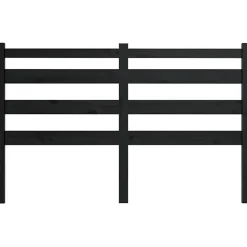Vidaxl Tête de lit Noir 126x4x100 cm Bois massif de pin 818414 Best