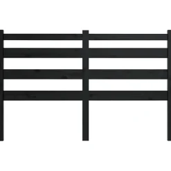 Vidaxl Tête de lit Noir 126x4x100 cm Bois massif de pin 818414 Best