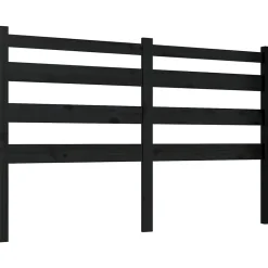 Vidaxl Tête de lit Noir 126x4x100 cm Bois massif de pin 818414 Best