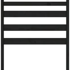Vidaxl Tête de lit Noir 81x4x100 cm Bois massif de pin 818399