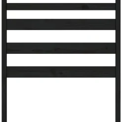 Vidaxl Tête de lit Noir 81x4x100 cm Bois massif de pin 818399