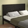 Vidaxl Tête de lit Noir 146x4x100 cm Bois massif de pin 819024 Best
