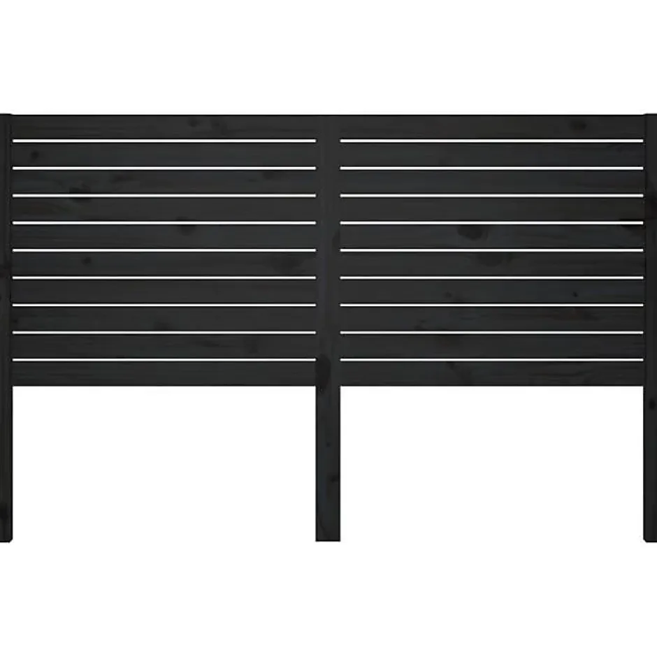 Vidaxl Tête de lit Noir 146x4x100 cm Bois massif de pin 819024 Best
