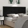 Vidaxl Tête de lit Noir 206x4x100 cm Bois massif de pin 818744 Clearance