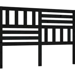 Vidaxl Tête de lit Noir 166x4x100 cm Bois massif de pin