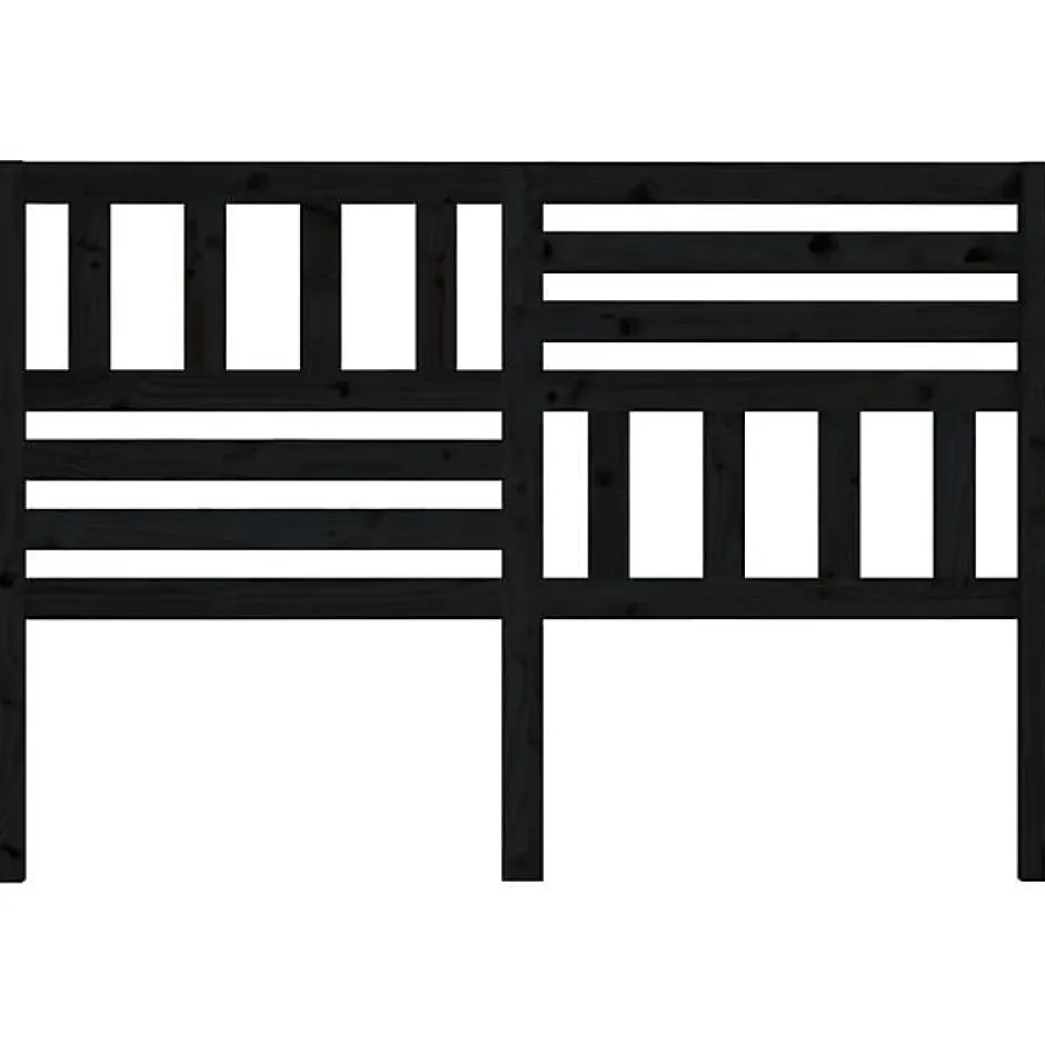 Vidaxl Tête de lit Noir 166x4x100 cm Bois massif de pin
