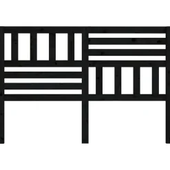 Vidaxl Tête de lit Noir 166x4x100 cm Bois massif de pin