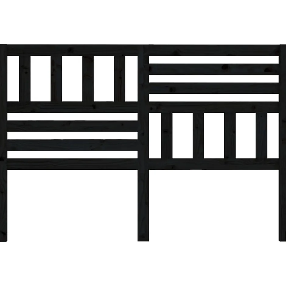 Vidaxl Tête de lit Noir 166x4x100 cm Bois massif de pin