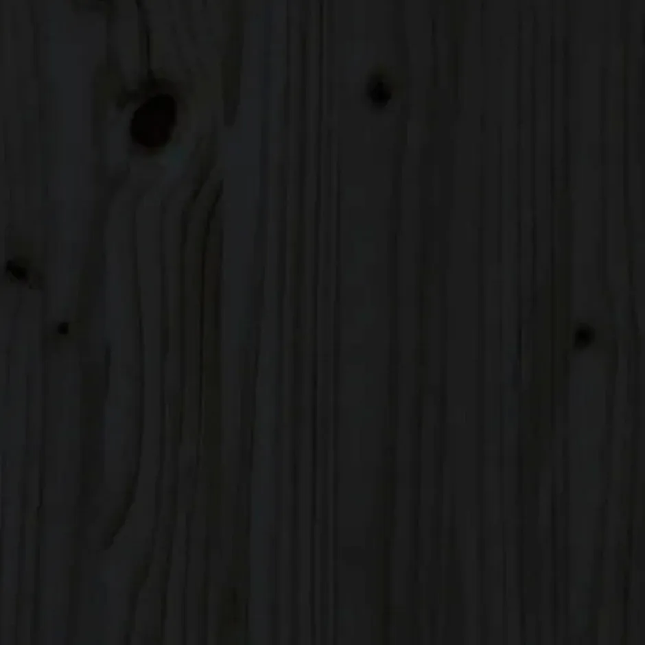 Vidaxl Tête de lit Noir 166x4x100 cm Bois massif de pin