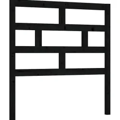 Vidaxl Tête de lit Noir 106x4x100 cm Bois massif de pin Outlet