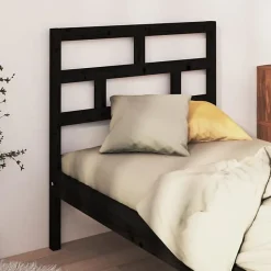 Vidaxl Tête de lit Noir 106x4x100 cm Bois massif de pin Outlet