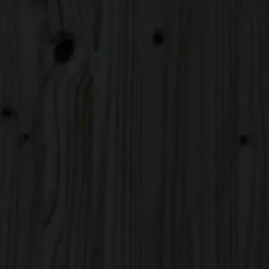 Vidaxl Tête de lit Noir 125,5x4x100 cm Bois massif de pin 817984