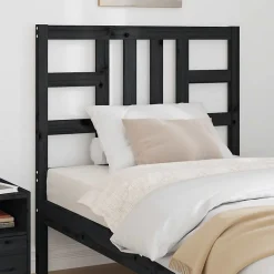 Vidaxl Tête de lit Noir 96x4x100 cm Bois massif de pin 817824 Discount