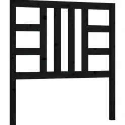 Vidaxl Tête de lit Noir 96x4x100 cm Bois massif de pin 817824 Discount