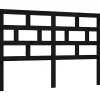 Vidaxl Tête de lit Noir 126x4x100 cm Bois massif de pin