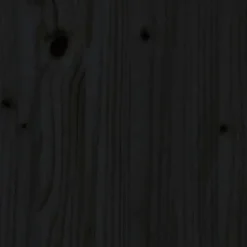 Vidaxl Tête de lit Noir 126x4x100 cm Bois massif de pin