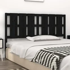 Vidaxl Tête de lit Noir 185,5x4x100 cm Bois massif de pin 818009 Online