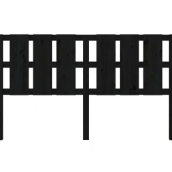 Vidaxl Tête de lit Noir 185,5x4x100 cm Bois massif de pin 818009 Online