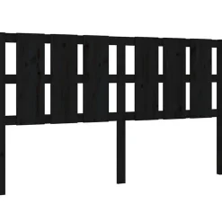 Vidaxl Tête de lit Noir 185,5x4x100 cm Bois massif de pin 818009 Online