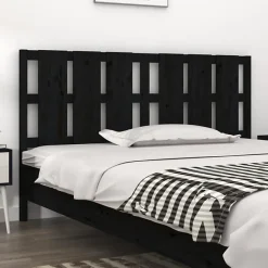 Vidaxl Tête de lit Noir 185,5x4x100 cm Bois massif de pin 818009 Online