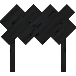 Vidaxl Tête de lit Noir 92x3x81 cm Bois massif de pin 819204