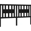 Vidaxl Tête de lit Noir 206x4x100 cm Bois massif de pin 818694 Discount