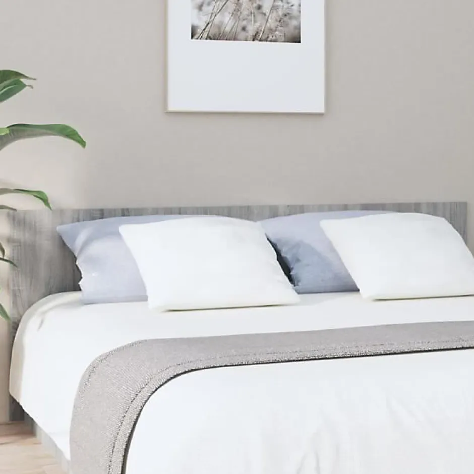 Vidaxl Tête de lit Sonoma gris 200x1,5x80 cm Bois d'ingénierie 816977