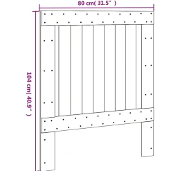 Vidaxl Tête de lit 80x104 cm bois massif de pin 358389 New