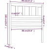 Vidaxl Tête de lit, 96x4x100 cm Bois massif de pin Online