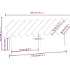 Vidaxl Tête de lit 196x3x80,5 cm Bois massif de pin 819240 Sale
