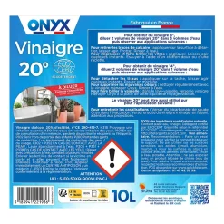 Onyx Vinaigre 20° formule concentrée 10L