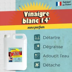 Starwax Fabulous Vinaigre blanc ménager 14° Fabulous 5L Hot