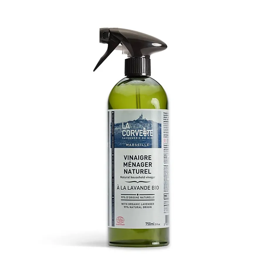 Vinaigre ménager ECOCERT parfumé à la lavande bio La Corvette 750ml Discount