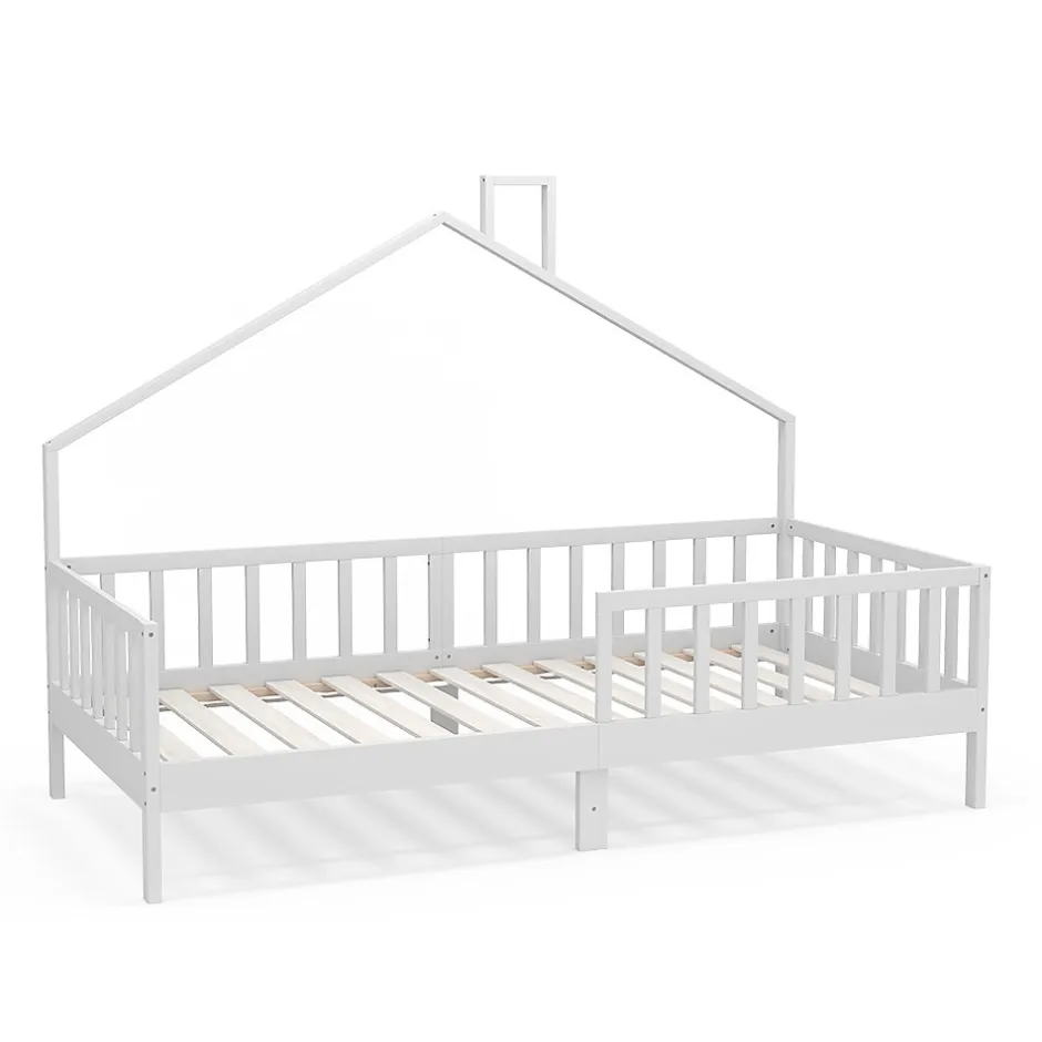 Enfant Vitalispa® Vitalispa Lit cabane Blanc 90x200 cm