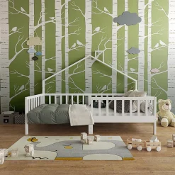 Enfant Vitalispa® Vitalispa Lit cabane Blanc 90x200 cm