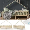 Vitalispa® Vitalispa Lit cabane Naturel bois 90x200 cm avec matelas Clearance
