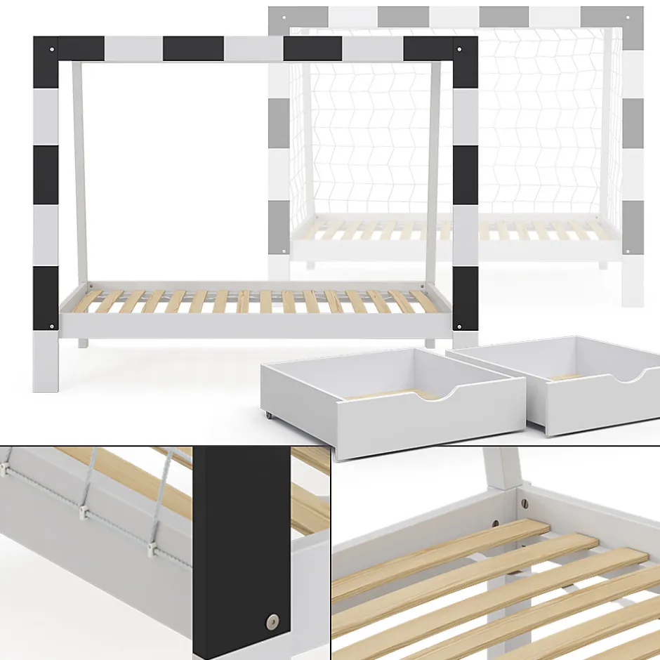 Enfant Vitalispa® Vitalispa Lit denfant Blanc 80x160 cm avec tiroir