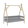 Vitalispa® Vitalispa Lit denfant Gris 80x160 cm
